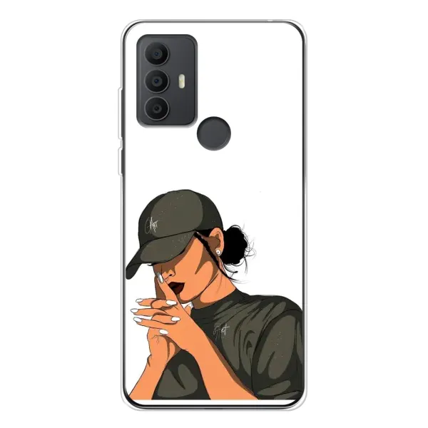 Чехол с рисунком «В зеленом» для TCL 306