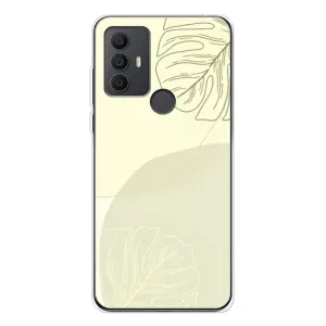 Чохол квітковий дизайн для TCL 306 (Зелений фон)