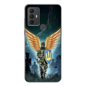 Патриотический Чехол для TCL 306 (ЗСУ з крильями)