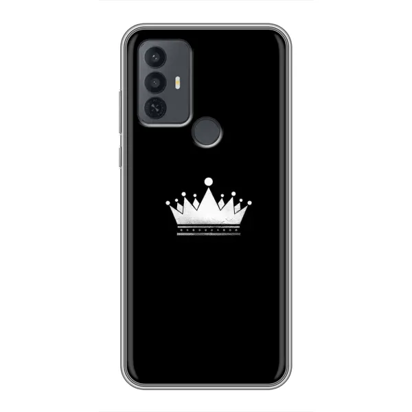 Чехол с рисунком «Белая корона» для TCL 30E Чехол с рисунком «Белая корона» для TCL 30E