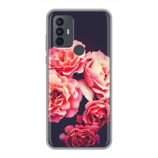 Чехол с рисунком «Бутоны» для TCL 30E Чехол с рисунком «Бутоны» для TCL 30E