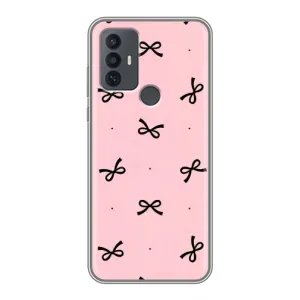 Чохол банти для TCL 30E (Чорні бантики)