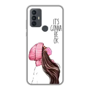 Чехол с рисунком «Девушка в маске» для TCL 30E