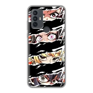 Силіконові чохлі з очіма Anime для 30Е (Очі на чорному)