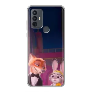 Силиконовый чехол с принтом Зоотрополіс для TCL 30E (Главные герои)