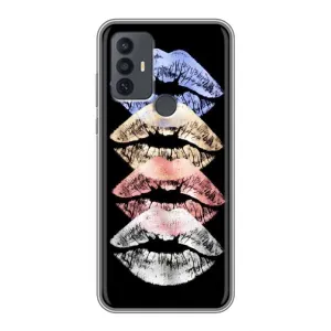 Чехол с рисунком «Губы» для TCL 30E
