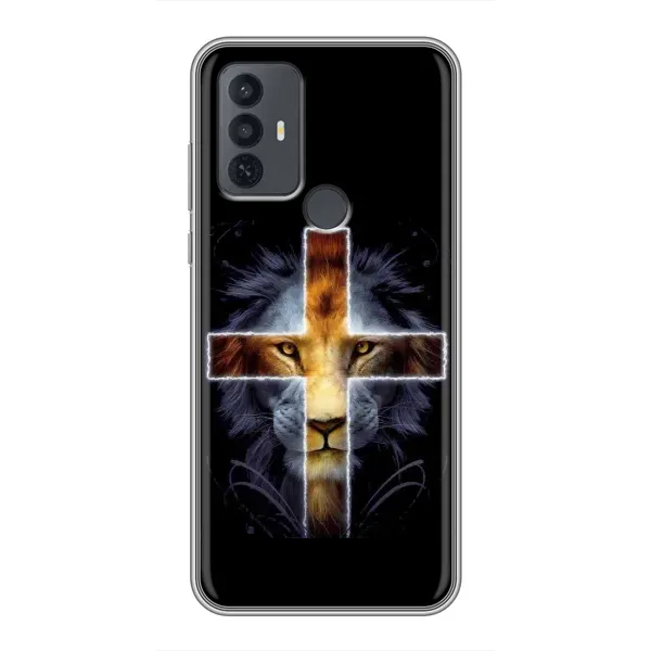 Чехол с рисунком «Иисус Лев» для TCL 30E Чехол с рисунком «Иисус Лев» для TCL 30E