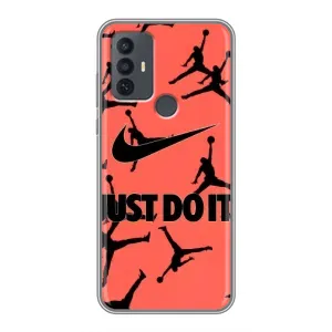 Силиконовый Чехол Nike Air Jordan на 30Е (Just Do It)