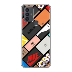Чехол с рисунком «Коробки» для TCL 30E