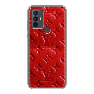 Текстурный Чехол Louis Vuitton для 30Е (Красный ЛВ)