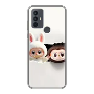 Чехол с рисунком «Фигурки Labubu» для TCL 30E