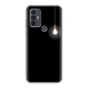 Чохол з картинками на чорному фоні для TCL 30E (Лампочка)