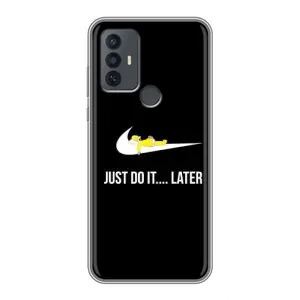 Силиконовый Чехол на TCL 30E с картинкой Nike (Later)