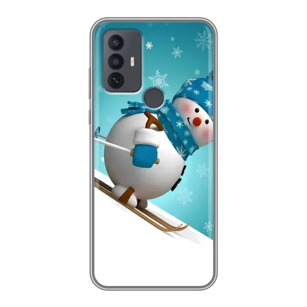 Чехол с рисунком «Лыжник» для TCL 30E Чехол с рисунком «Лыжник» для TCL 30E