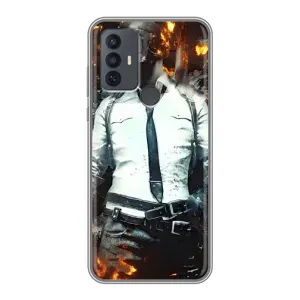 Чохол з картинкою "Герой Pubg" на TCL 30E (Man Пубг)
