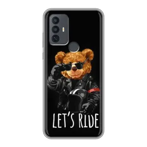Чехол с рисунком «Модный Мишка» для TCL 30E