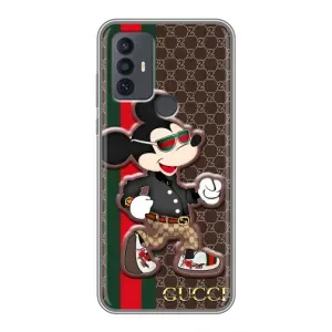 Чехлы Бренд GUCCI для TCL 30E (Маус Гуччи)