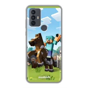 Чохли для TCL 30E (Персонажі МайнКрафт) (На коні)