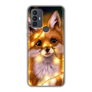 Чохол з Лисичкою для TCL 30E (Новорічне лисеня)