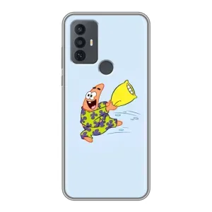 Чехол с рисунком «Патрик с подушкой» для TCL 30E