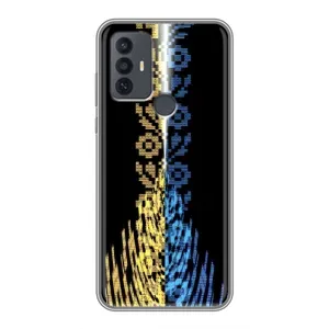 Силиконовый Чехол на TCL 30E (Патриотическая вышиванка)