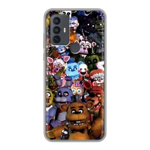 Чехол с рисунком «Персонажи Фредди» для TCL 30E