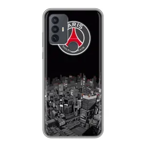 Силиконовые Чехлы принт Футбол на TCL 30E (PSG)
