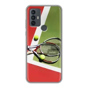 Чохли з прінтом Спортивна тематика для TCL 30E (Ракетки теніс)