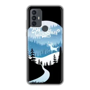 Силіконовий бампер на різдво для TCL 30E (Різдвяний Олень)