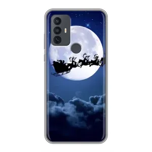 Чохол Санта Клаус для TCL 30E (Санта - місяць)