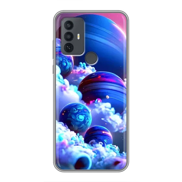 Чохол з малюнком «Сині планети» для TCL 30E
