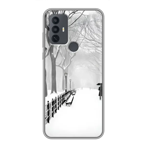 Чехол с рисунком «Снегом замело» для TCL 30E