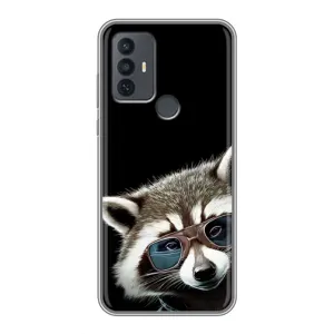 Силіконовий Чохол з Энотами на TCL 30E (Стильний Єнот)
