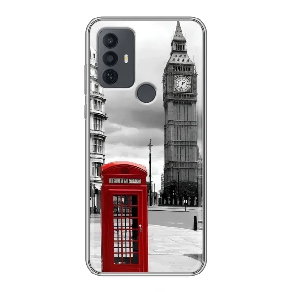 Чехол с рисунком «TELEPHONE» для TCL 30E Чехол с рисунком «TELEPHONE» для TCL 30E