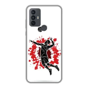 Чохли з прінтом Спортивна тематика для TCL 30E (Волейболіст)