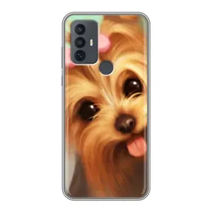 Чохол (ТПУ) Милі песики для TCL 30E (Йоркширський тер'єр)
