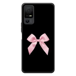 Чехол банты для TCL 40 NxtPaper 5G (Бант на черном)