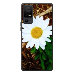 Чехол с ромашками на TCL 40 NxtPaper 5G (Белая ромашка)