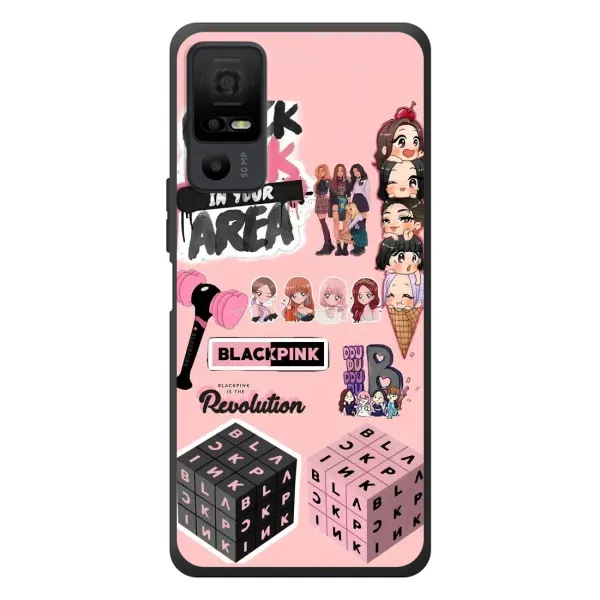 Чехол с рисунком «BLACK PINK коллаж» для TCL 40 NxtPaper 5G Чехол с рисунком «BLACK PINK коллаж» для TCL 40 NxtPaper 5G