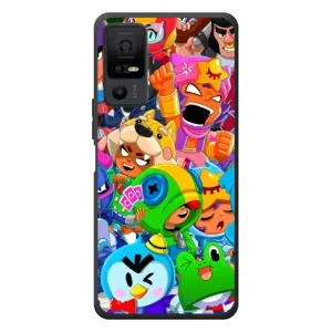 Силиконовый Чехол на TCL 40 NxtPaper 5G с картинкой Brawl Stars (Brawl-Stars)