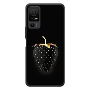 Чехол с изображением вкусной еды для TCL 40 NxtPaper 5G (Чёрная клубника)