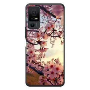 Чехол с принтом САКУРЫ на TCL 40 NxtPaper 5G (Цветущая сакура)