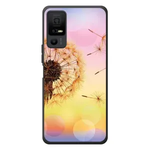 Силиконовый Чехол с одуванчиками на TCL 40 NxtPaper 5G (Цветок-одуванчик)