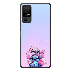 Чехол с рисунком Стич для TCL 40 NxtPaper 5G (Энджл и Стич)
