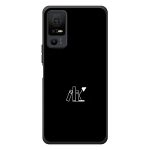 Чохол з картинками на чорному фоні для TCL 40 NxtPaper 5G (Книжки)