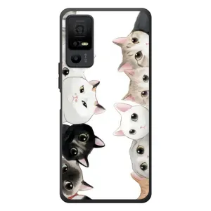 Силіконовий чохол з котиком для TCL 40 NxtPaper 5G (Коти)