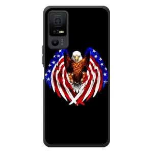 Чохол Прапор USA для TCL 40 NxtPaper 5G (Крила США)