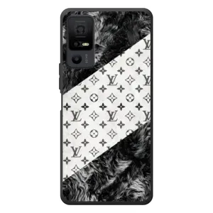 Чехол Стиль Louis Vuitton на TCL 40 NxtPaper 5G (LV на белом)