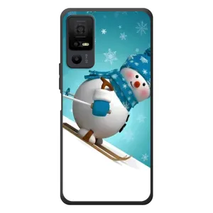 Чохол з зимовим принтом для TCL 40 NxtPaper 5G (Лижник)