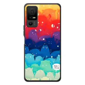 Силіконовий чохол з котиком для TCL 40 NxtPaper 5G (Mew)